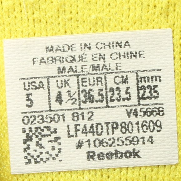 Reebok Cross Trainer Sneaker Women's 6-6.5 Men's Size 5 EU 36.5 Red Yellow Black - Picture 13 of 16